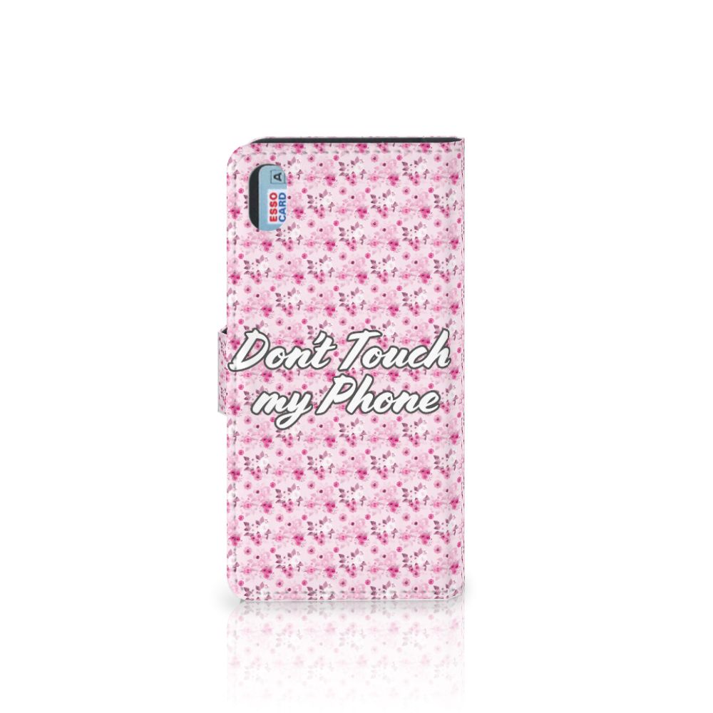 Xiaomi Redmi 7A Portemonnee Hoesje Flowers Pink DTMP