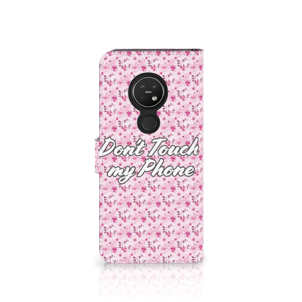 Nokia 7.2 | Nokia 6.2 Portemonnee Hoesje Flowers Pink DTMP