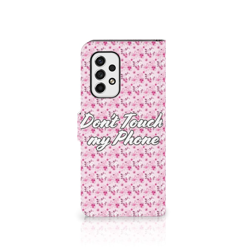 Samsung Galaxy A53 Portemonnee Hoesje Flowers Pink DTMP