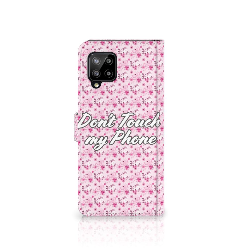 Samsung Galaxy A42 5G Portemonnee Hoesje Flowers Pink DTMP