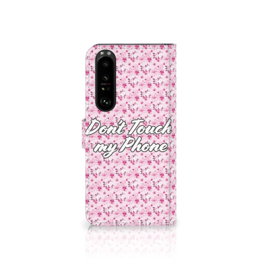 Sony Xperia 1 III Portemonnee Hoesje Flowers Pink DTMP