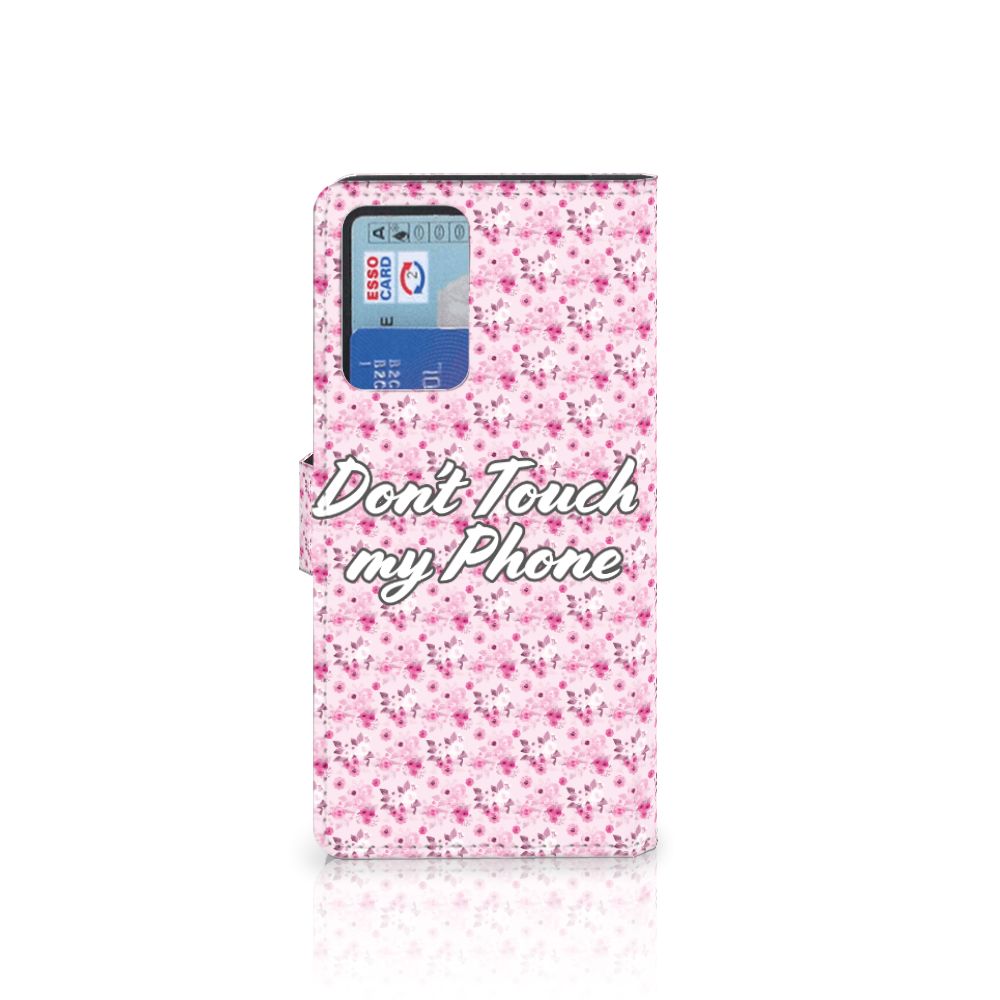 Xiaomi Redmi Note 10 Pro Portemonnee Hoesje Flowers Pink DTMP