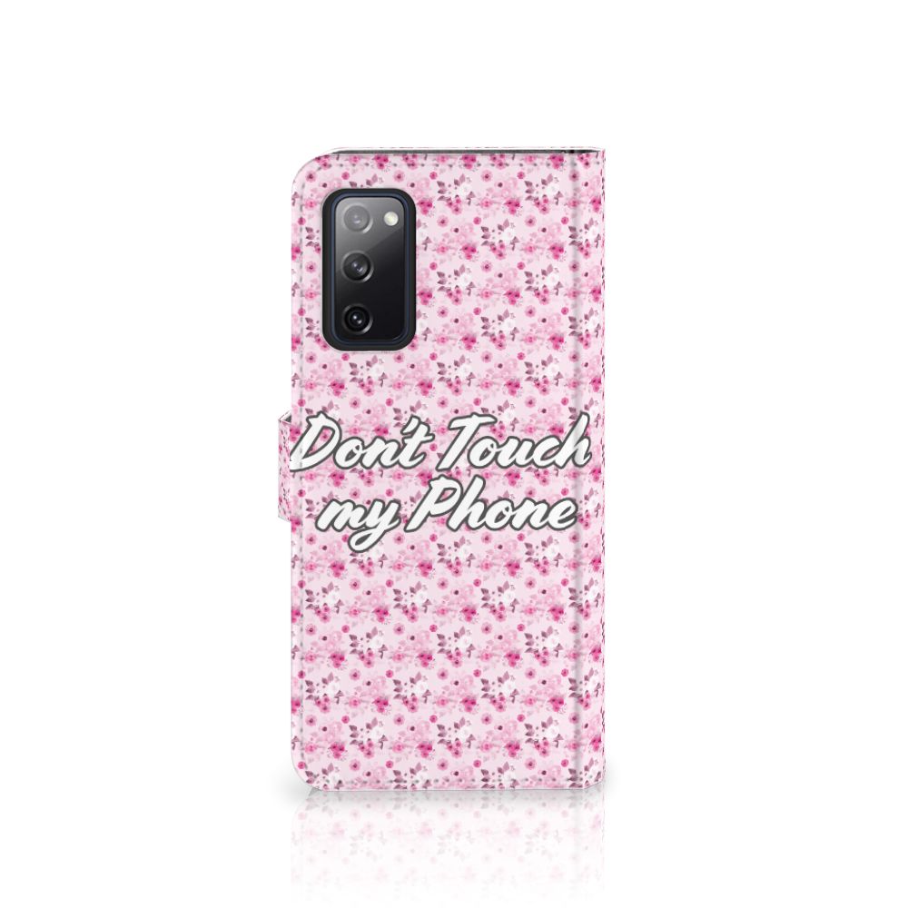 Samsung Galaxy S20 FE Portemonnee Hoesje Flowers Pink DTMP