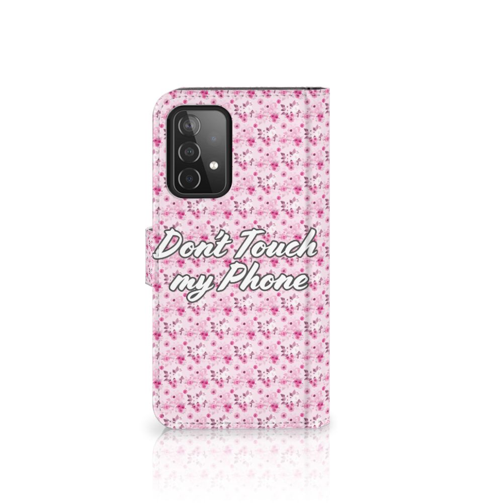 Samsung Galaxy A52 Portemonnee Hoesje Flowers Pink DTMP