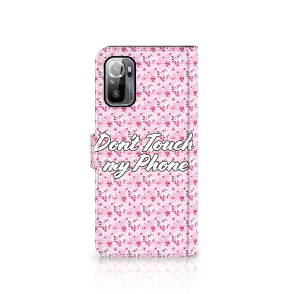 Xiaomi Redmi Note 10/10T 5G | Poco M3 Pro Portemonnee Hoesje Flowers Pink DTMP