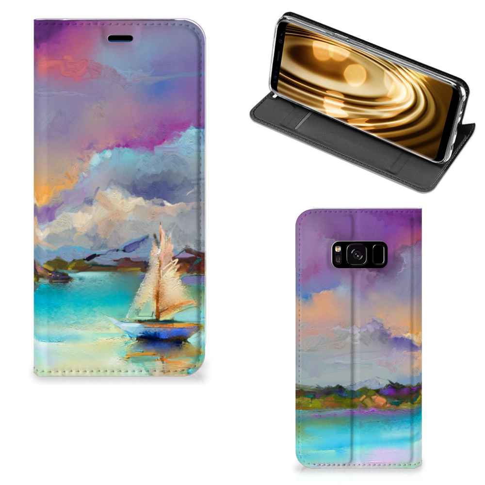 Bookcase Samsung Galaxy S8 Boat
