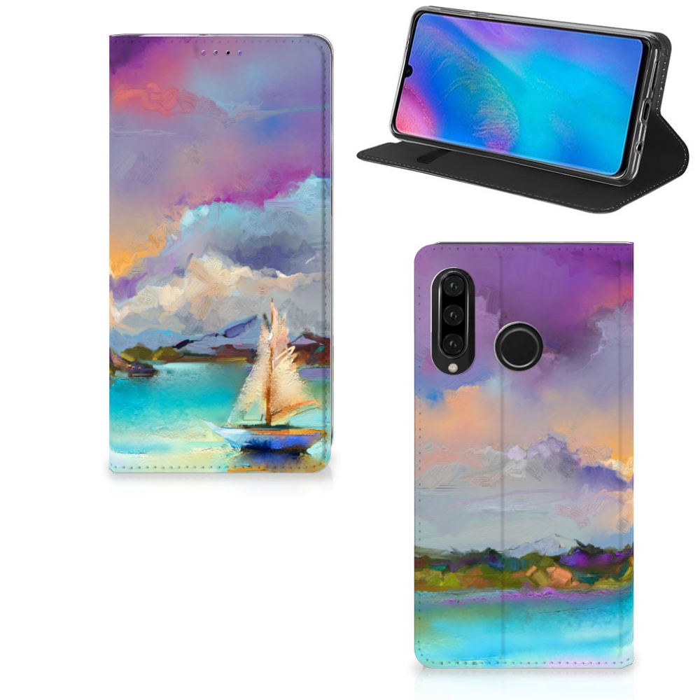 Bookcase Huawei P30 Lite New Edition Boat