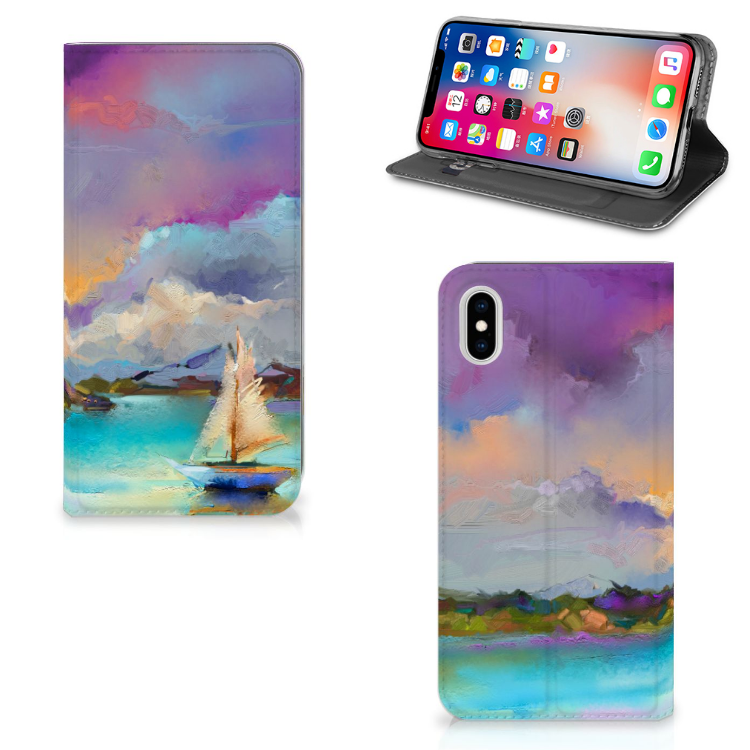 Bookcase Apple iPhone Xs Max Boat