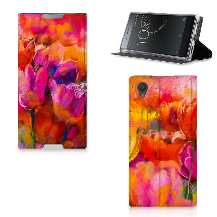 Sony Xperia L1 Standcase Hoesje Design Tulips