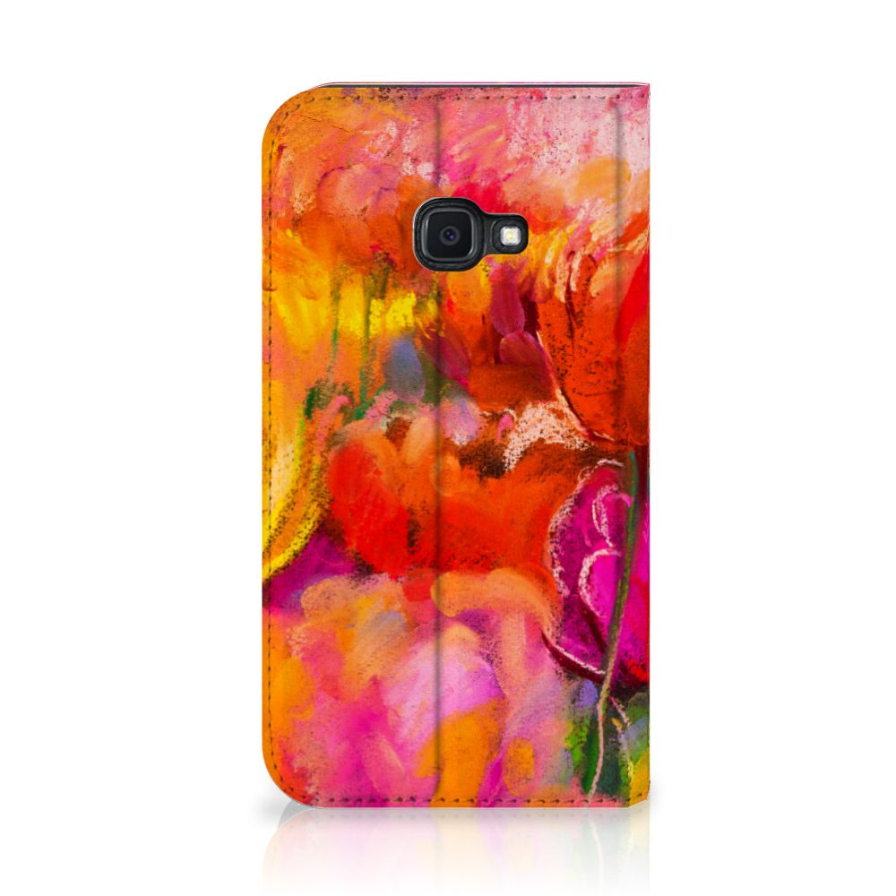 Bookcase Samsung Galaxy Xcover 4s Tulips