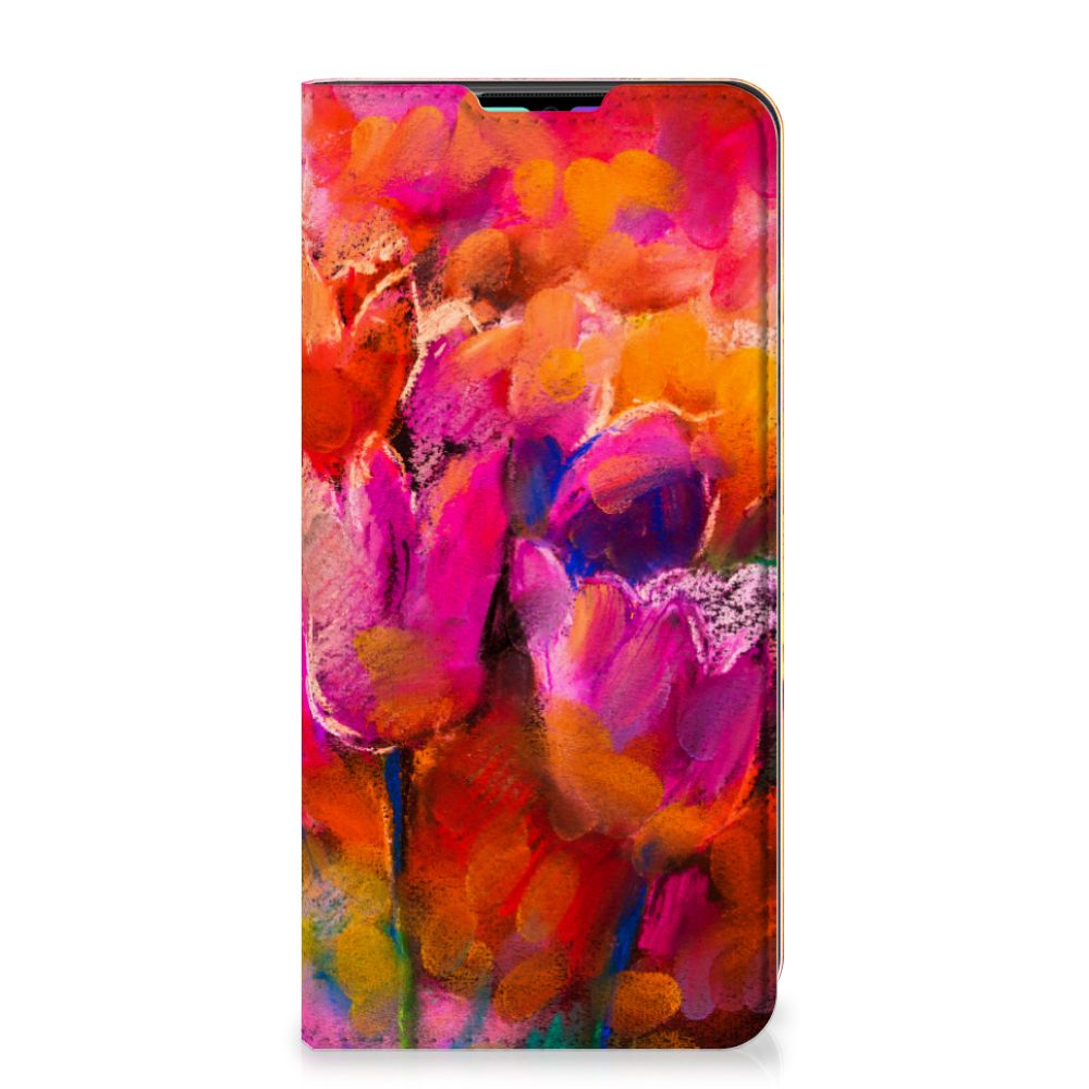 Bookcase Xiaomi Mi Note 10 Lite Tulips