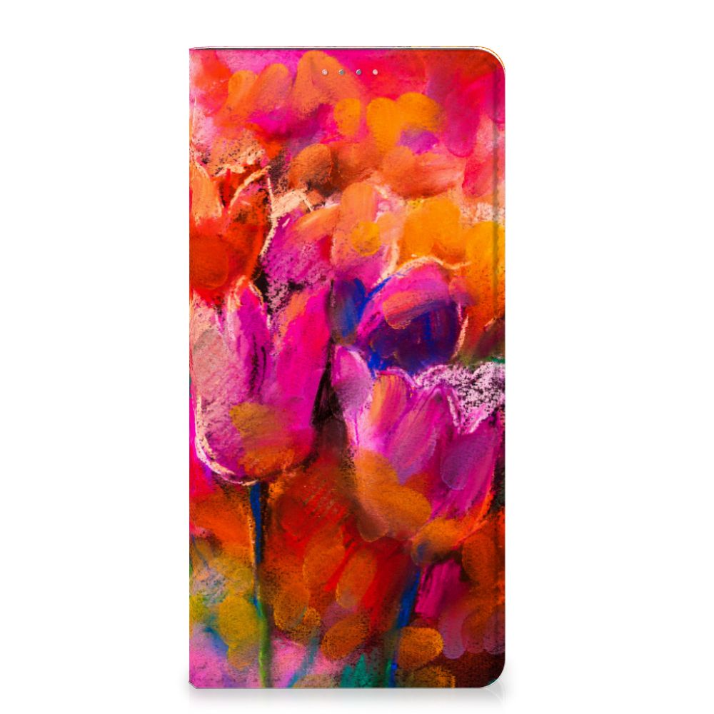 Bookcase Samsung Galaxy A13 (4G) Tulips