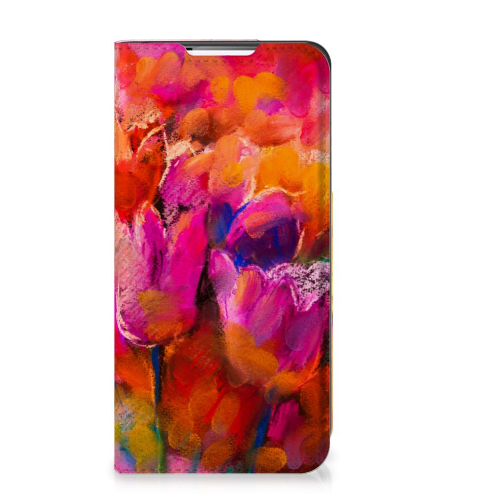 Bookcase Samsung Galaxy S22 Tulips