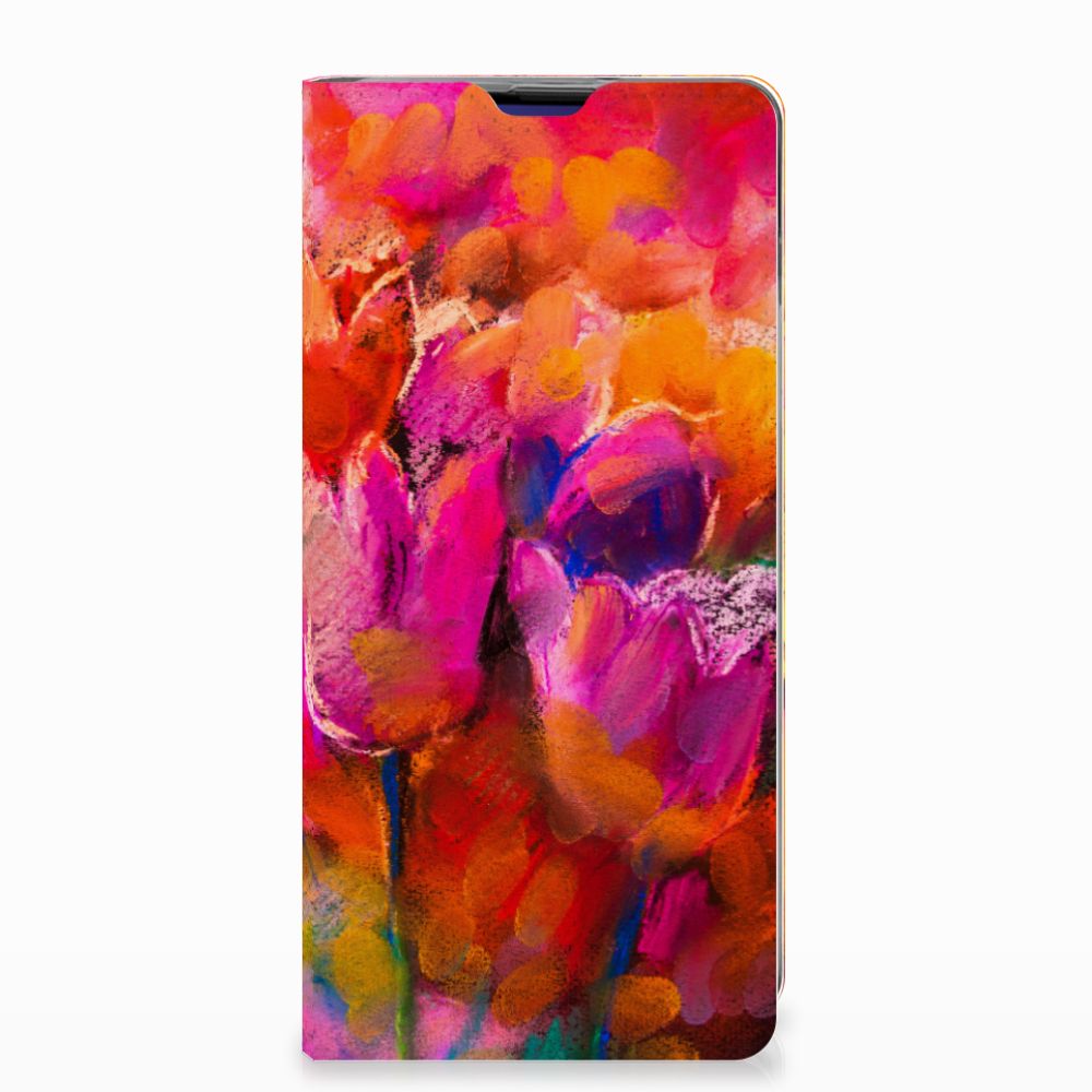 Bookcase Samsung Galaxy S10 Plus Tulips