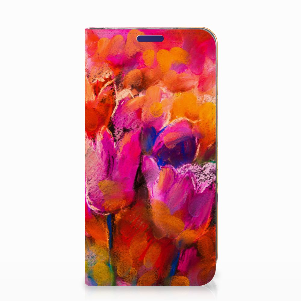 Bookcase Samsung Galaxy S10e Tulips