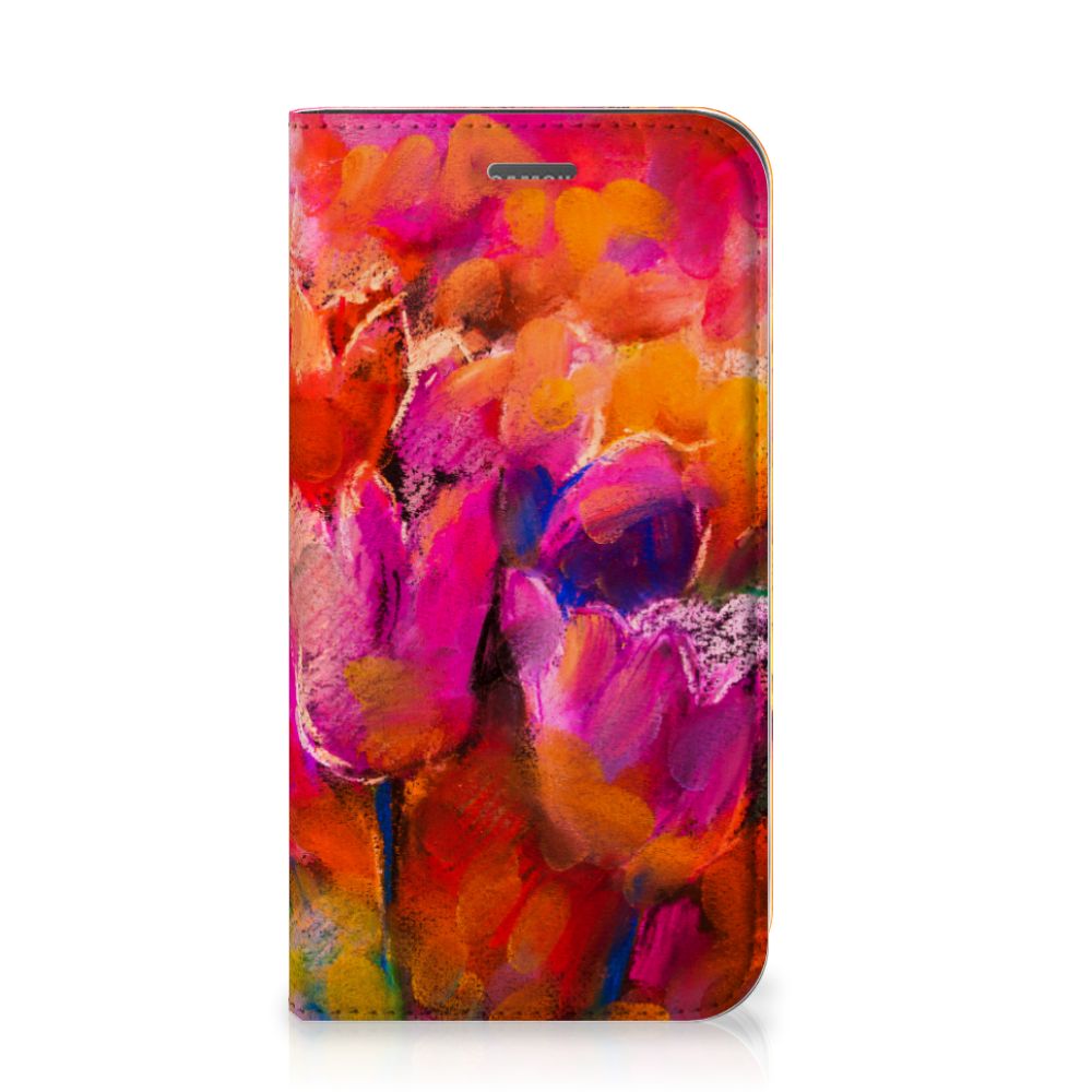 Bookcase Samsung Galaxy Xcover 4s Tulips