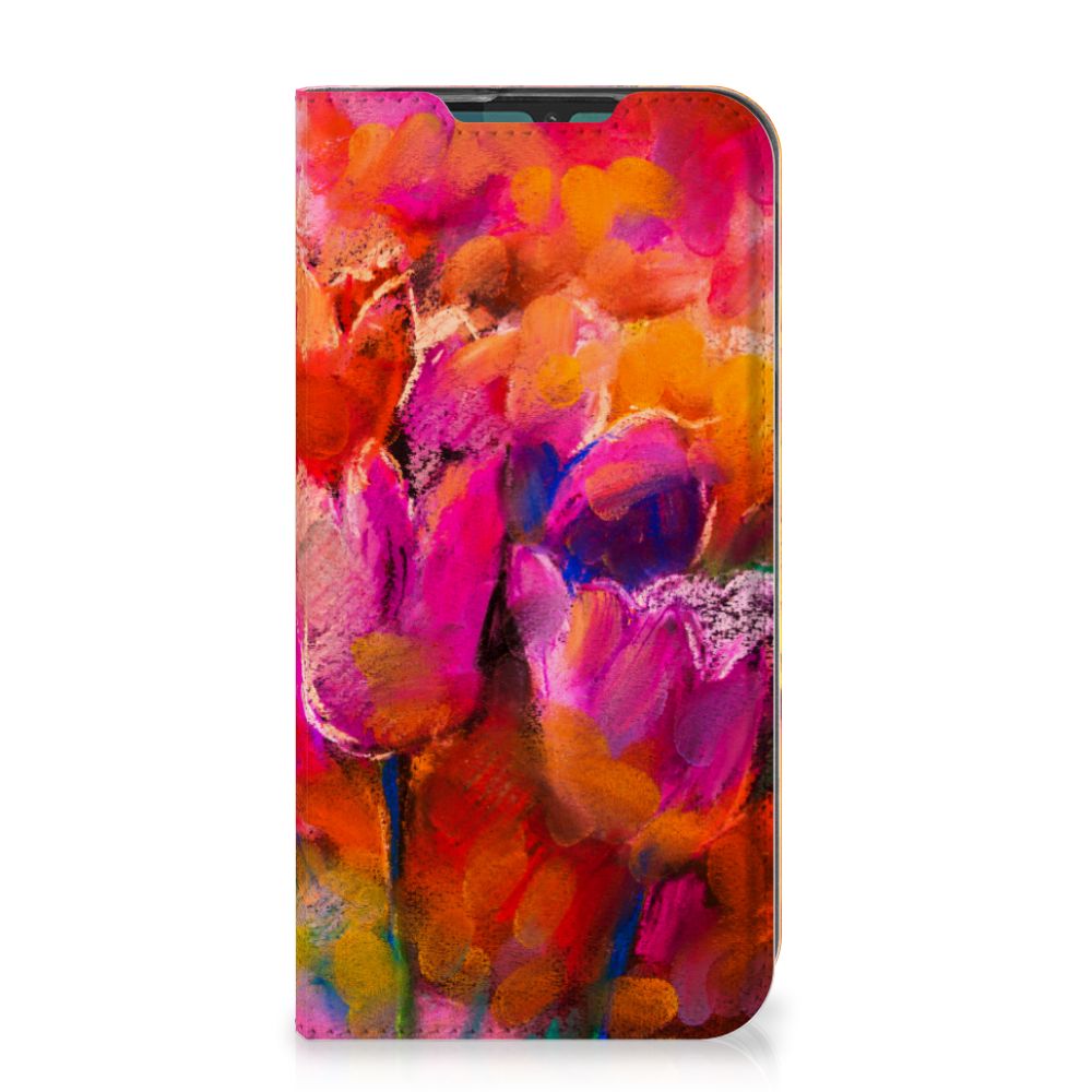 Bookcase Motorola G8 Plus Tulips