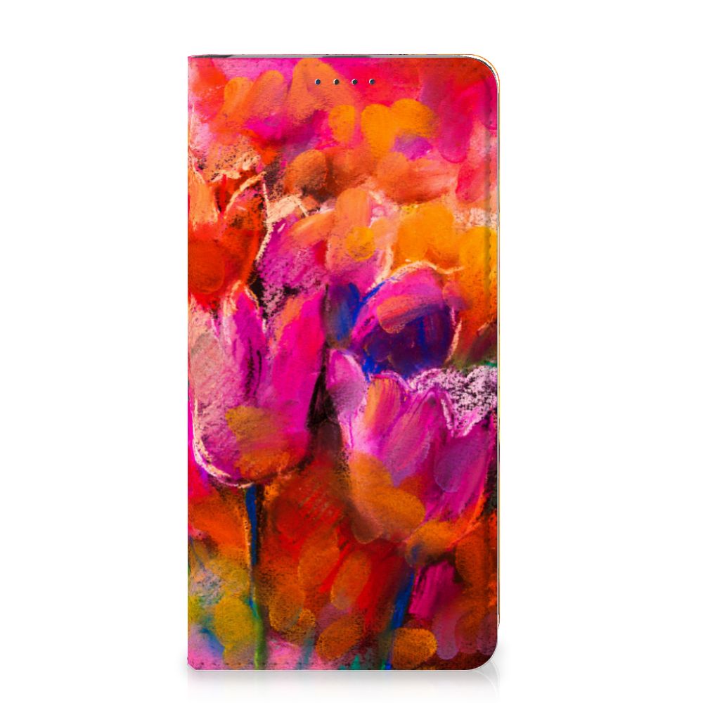 Bookcase Samsung Galaxy A20e Tulips