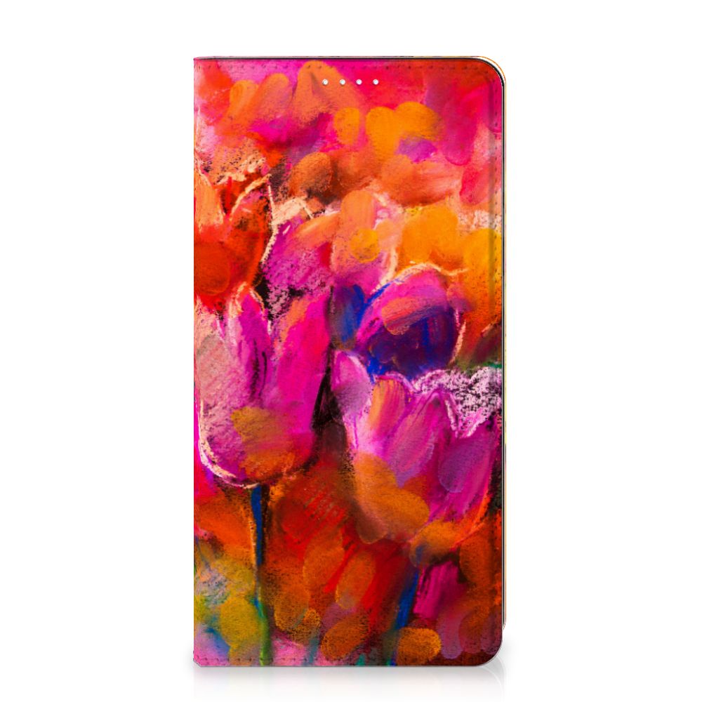 Bookcase Samsung Galaxy S20 FE Tulips