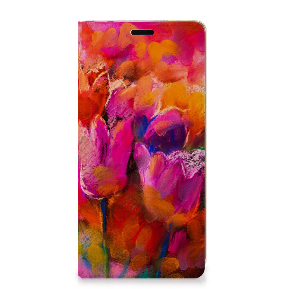 Bookcase Samsung Galaxy A9 (2018) Tulips