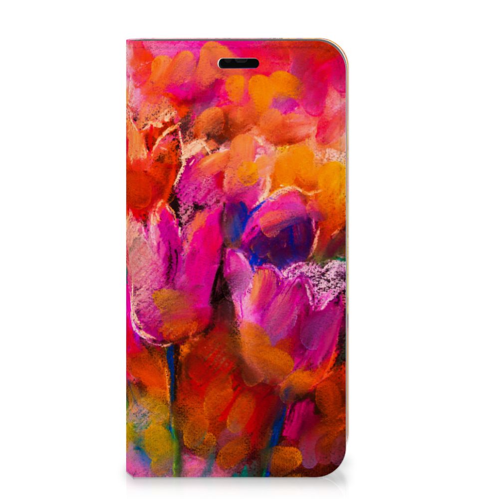 Bookcase Huawei P Smart Plus Tulips