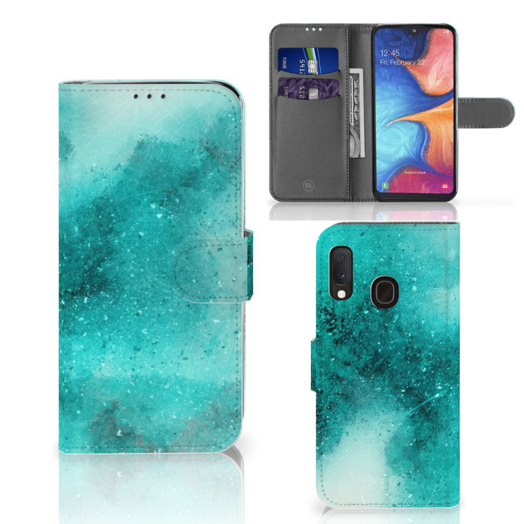 Hoesje Samsung Galaxy A20e Painting Blue
