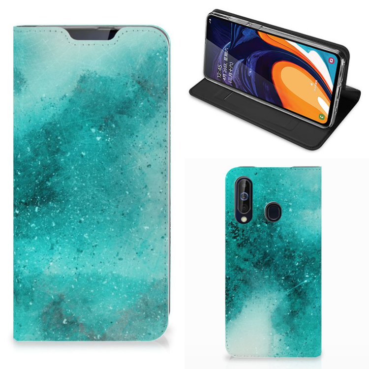 Bookcase Samsung Galaxy A60 Painting Blue