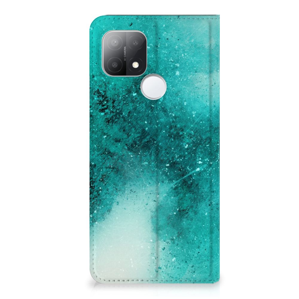 Bookcase OPPO A15 Painting Blue