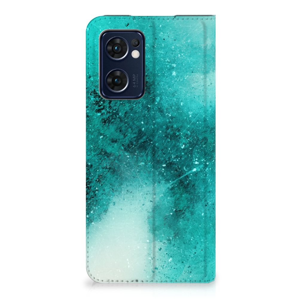 Bookcase OPPO Find X5 Lite | Reno7 5G Painting Blue