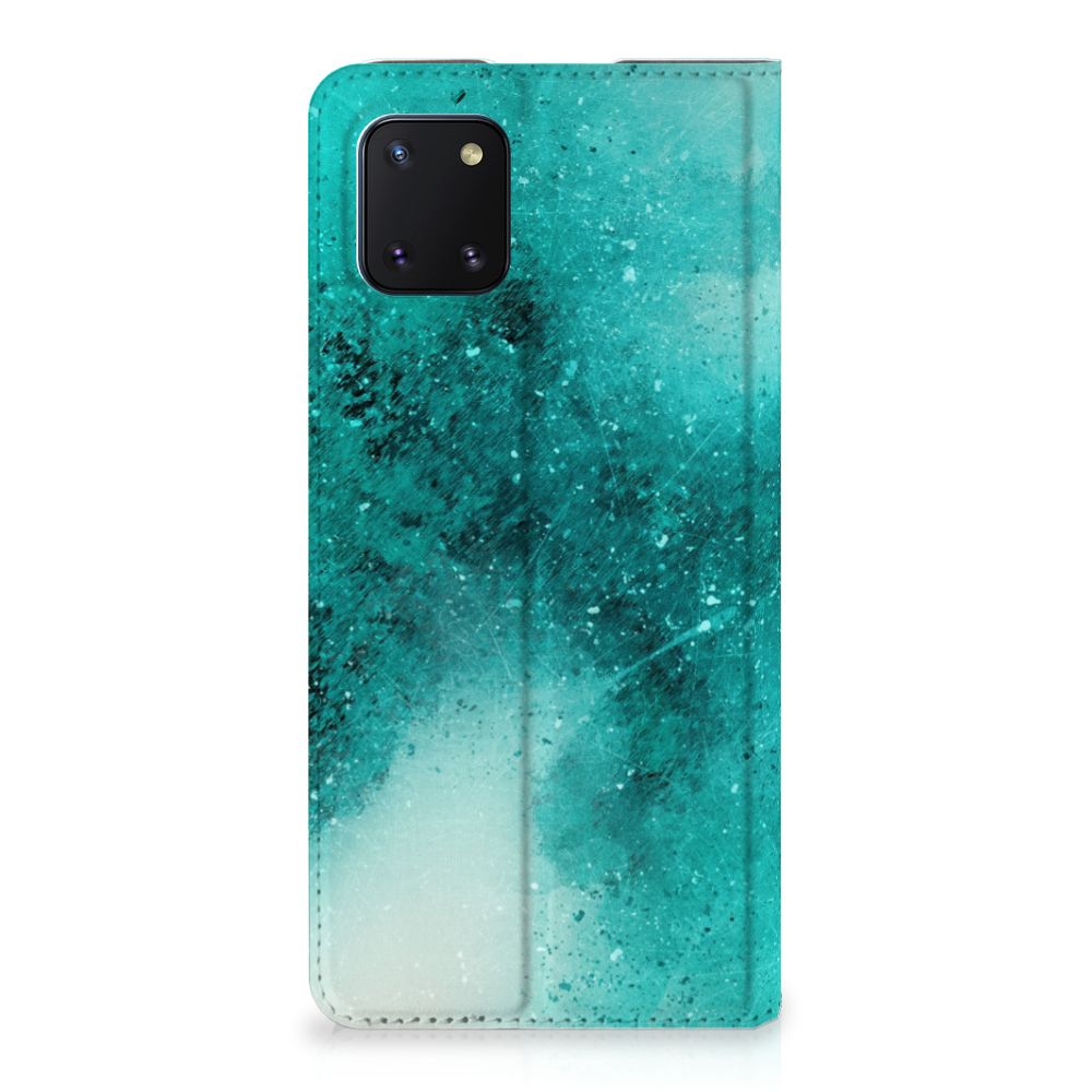 Bookcase Samsung Galaxy Note 10 Lite Painting Blue