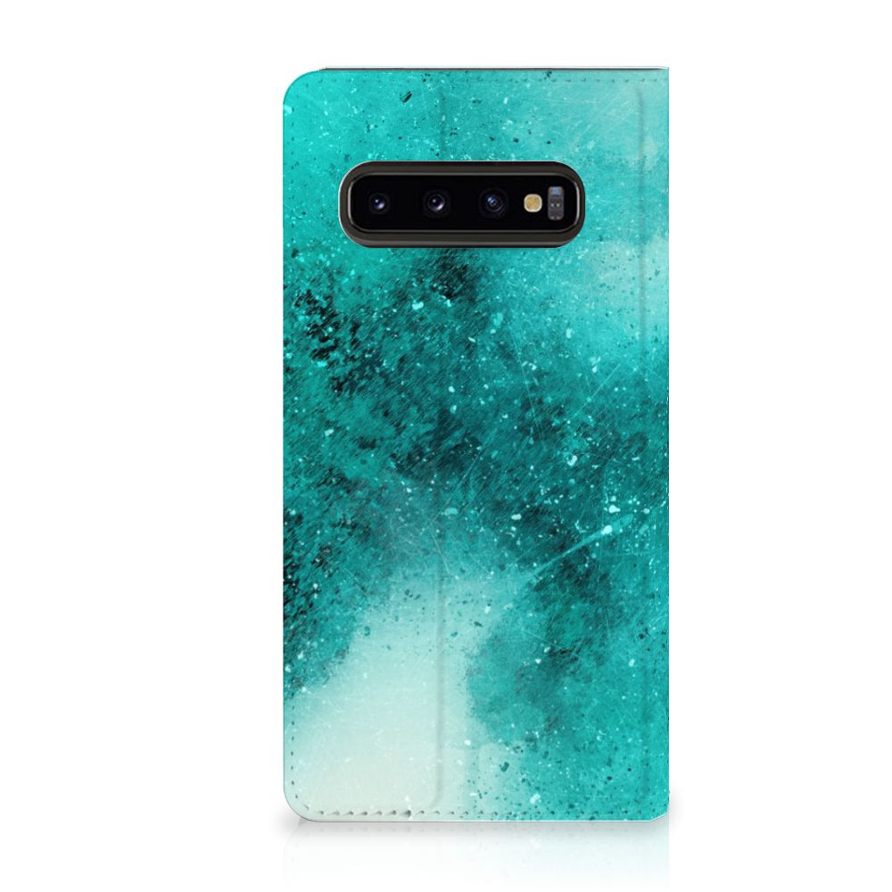 Bookcase Samsung Galaxy S10 Painting Blue