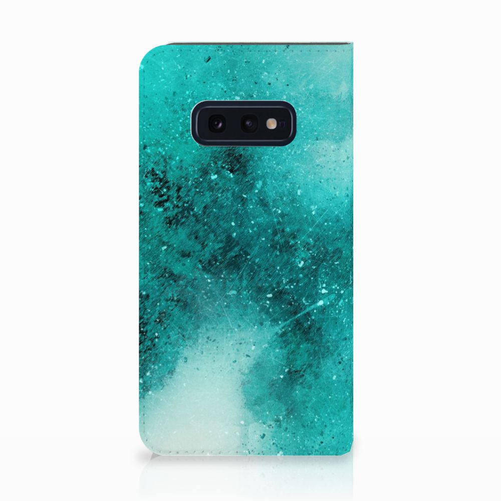 Bookcase Samsung Galaxy S10e Painting Blue