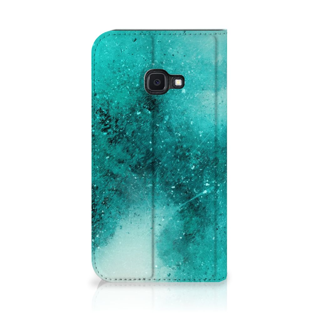 Bookcase Samsung Galaxy Xcover 4s Painting Blue