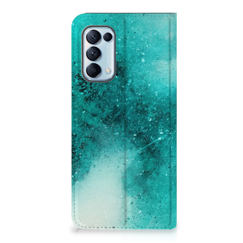 Bookcase OPPO Find X3 Lite Painting Blue