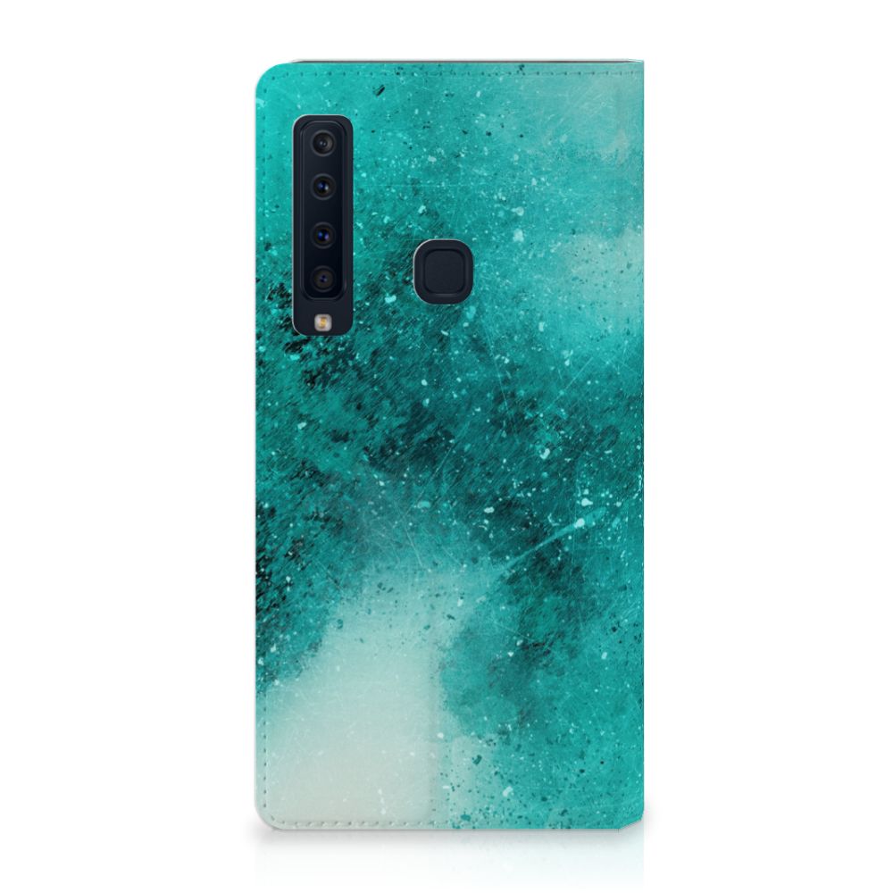 Bookcase Samsung Galaxy A9 (2018) Painting Blue