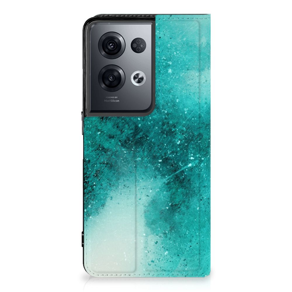 Bookcase OPPO Reno8 Pro Painting Blue