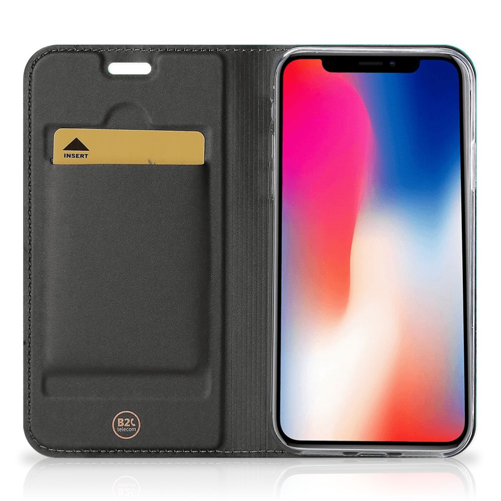 Bookcase Apple iPhone X | Xs Painting Blue