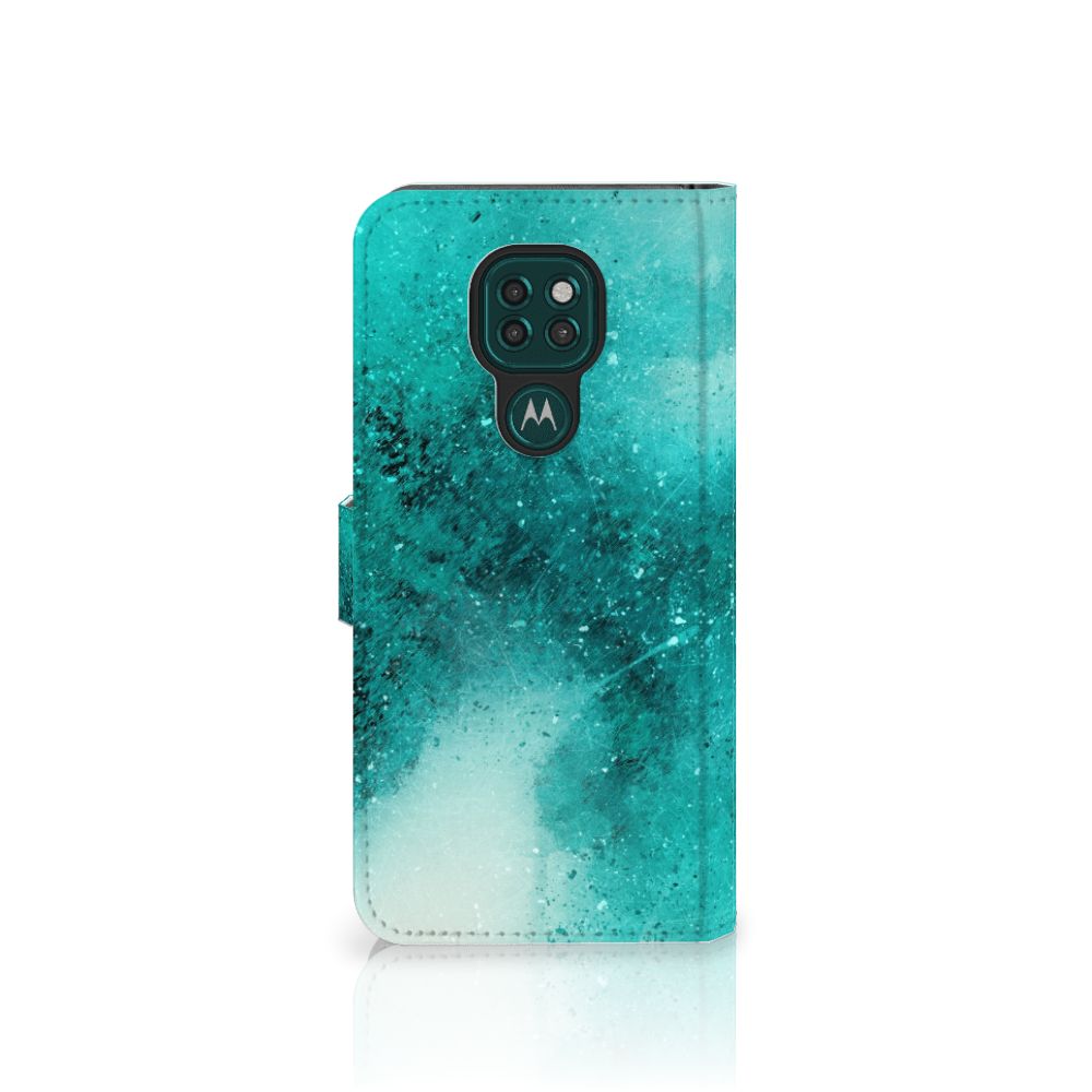 Hoesje Motorola Moto G9 Play | E7 Plus Painting Blue