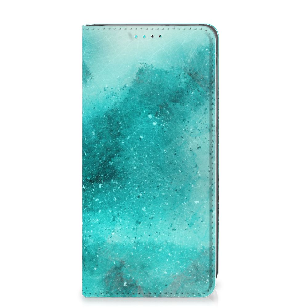 Bookcase Samsung Galaxy A40 Painting Blue