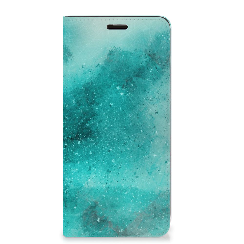 Bookcase Samsung Galaxy S9 Plus Painting Blue