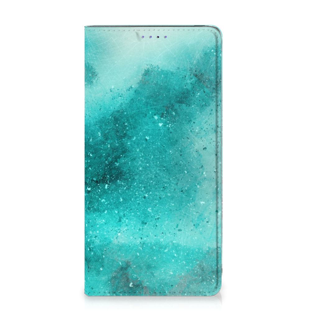 Bookcase Samsung Galaxy A51 Painting Blue