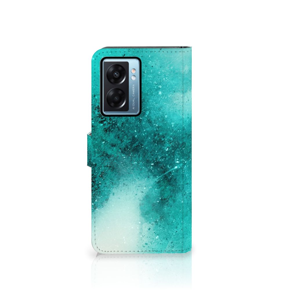 Hoesje OPPO A77 5G | A57 5G Painting Blue
