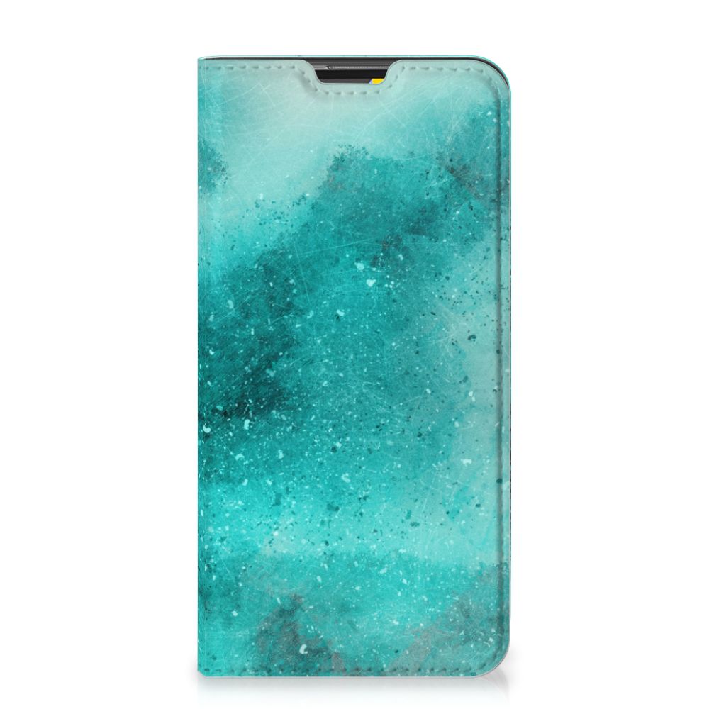 Bookcase Google Pixel 4a Painting Blue
