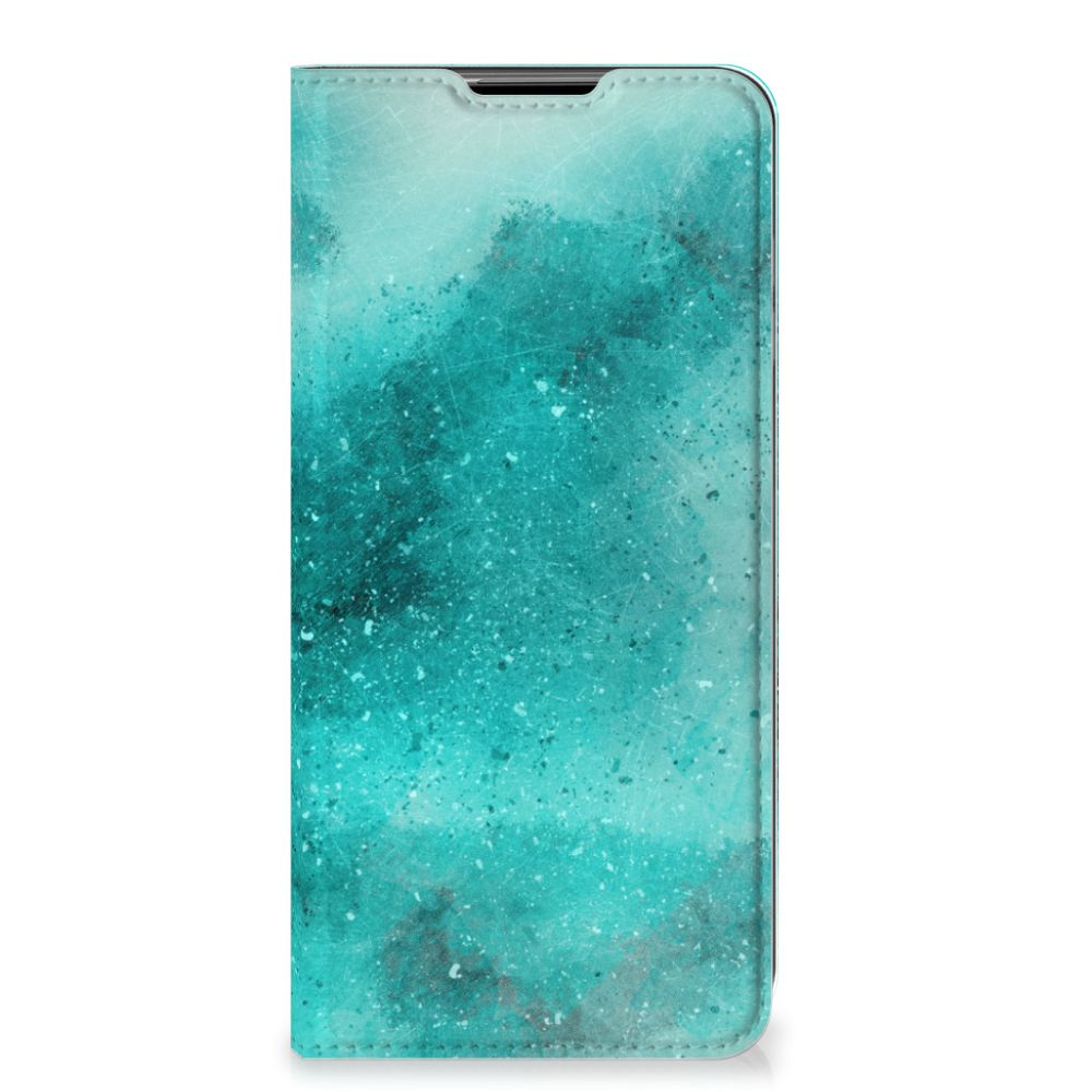 Bookcase Samsung Galaxy A32 5G Painting Blue