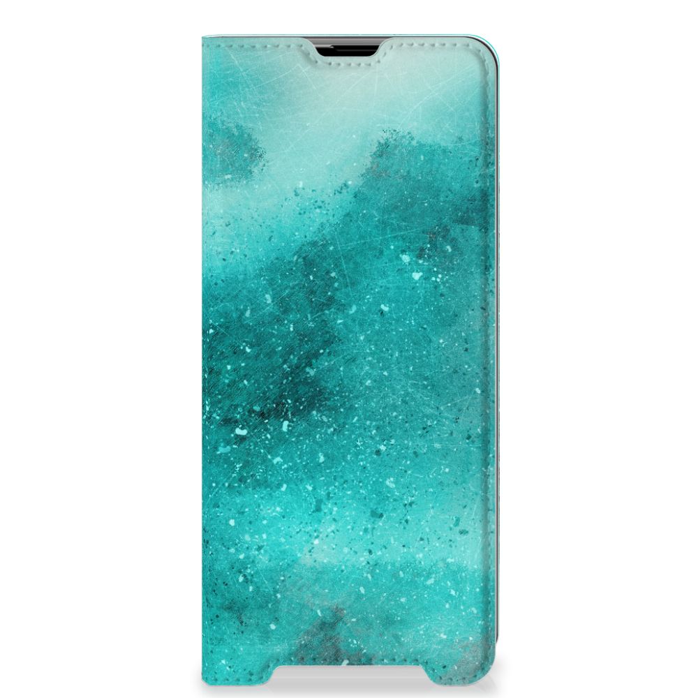 Bookcase Sony Xperia 1 III Painting Blue