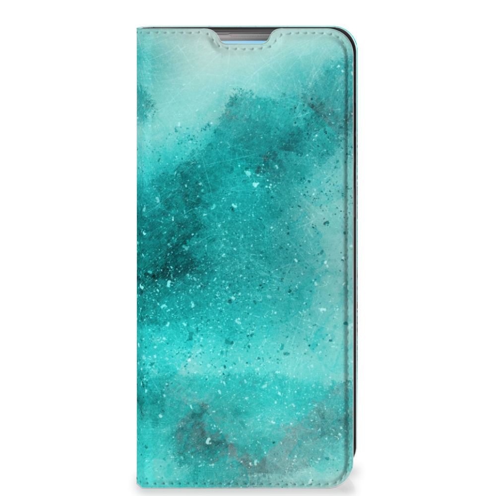 Bookcase OPPO A74 4G Painting Blue