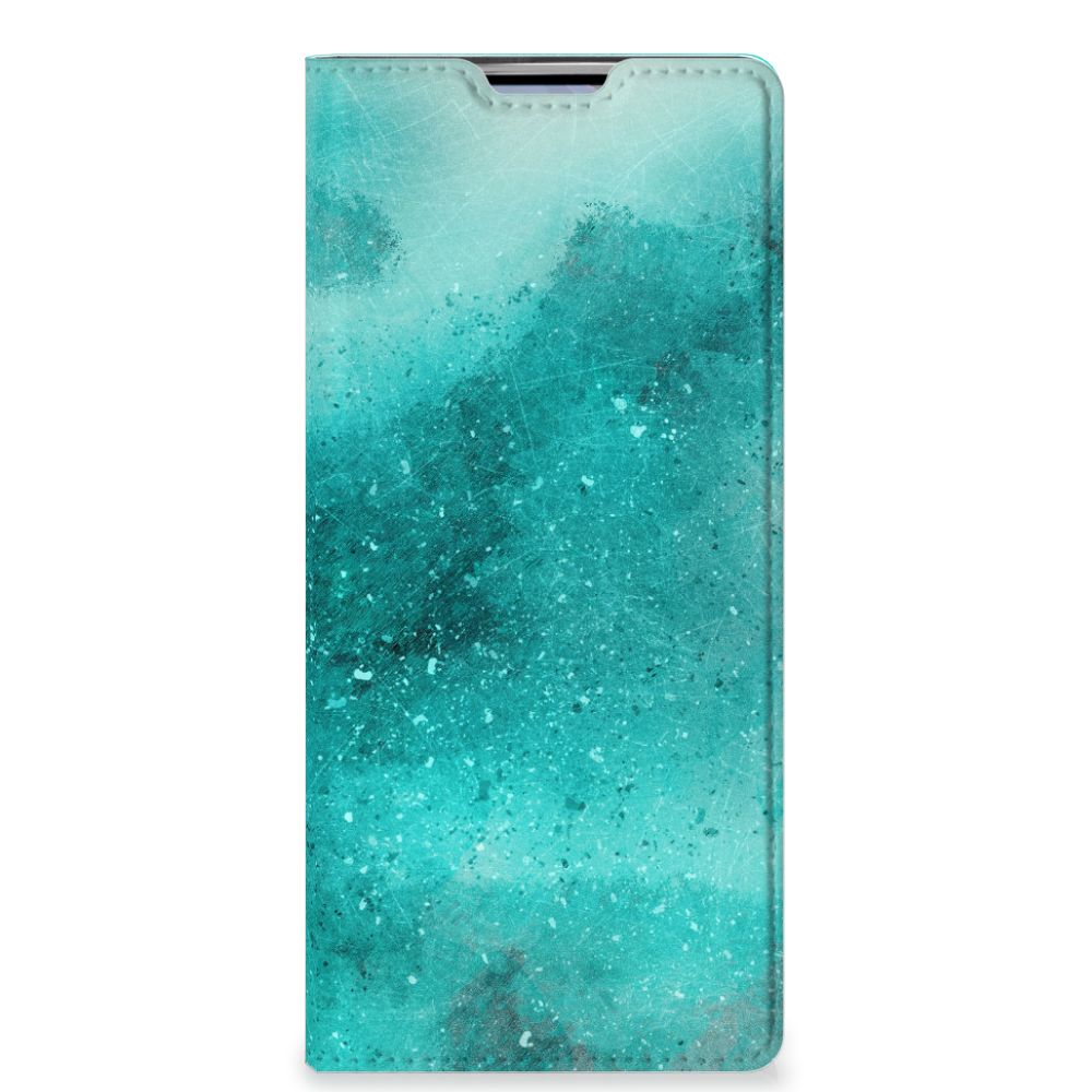 Bookcase OPPO Find X3 Neo Painting Blue