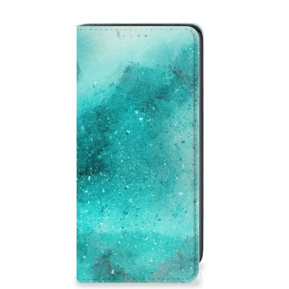 Bookcase Samsung Galaxy A41 Painting Blue