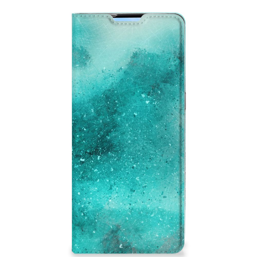 Bookcase OPPO Reno4 Pro 5G Painting Blue