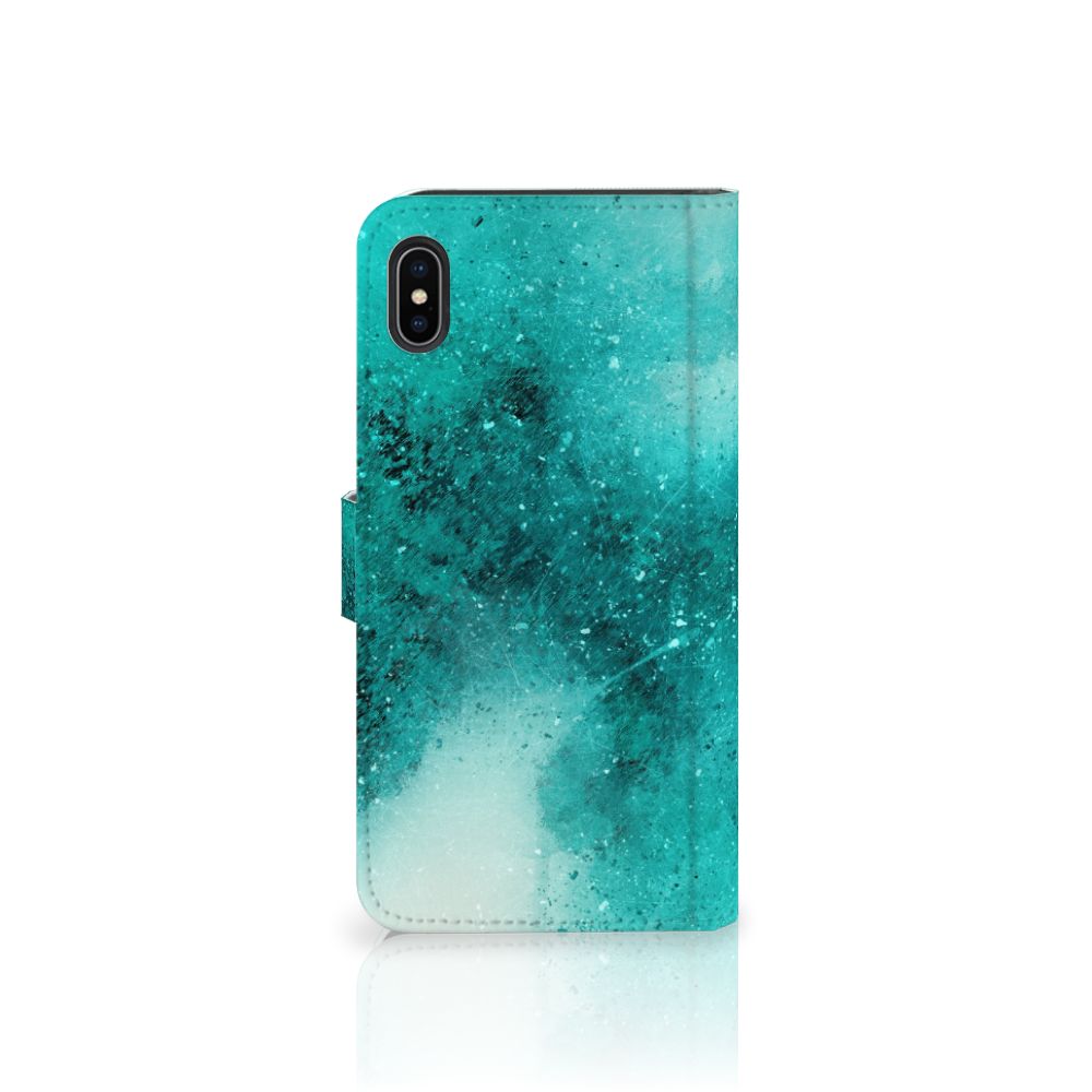 Hoesje Apple iPhone Xs Max Painting Blue